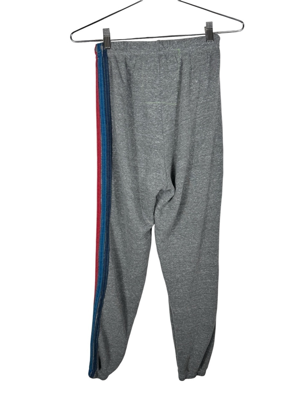 Aviator Nation 5 Stripe Sweatpants in Heather Grey, Size S - Picture 11 of 13